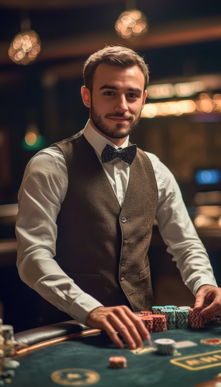 Antarmuka American Roulette kasino langsung di topanhoki dengan dealer profesional